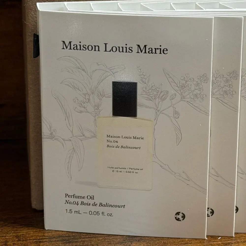 🌿 Maison Louis Marie No.04 Bois de Balincourt Perfume Oil Sample Set, Lot of 50 - Picture 5 of 14